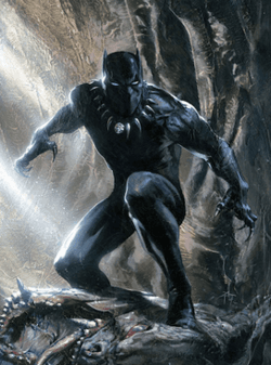 Black Panther character portrait