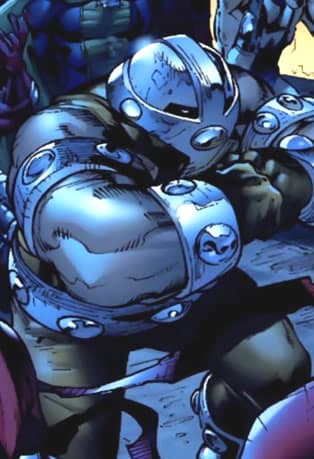 Bulldozer character portrait