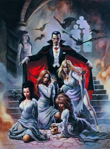 Dracula character portrait