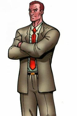 Happy Hogan character portrait