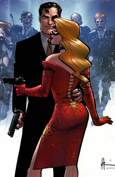 Blonde Phantom character portrait