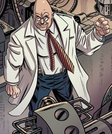 Egghead character portrait