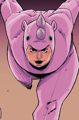 Rhinoceress character portrait