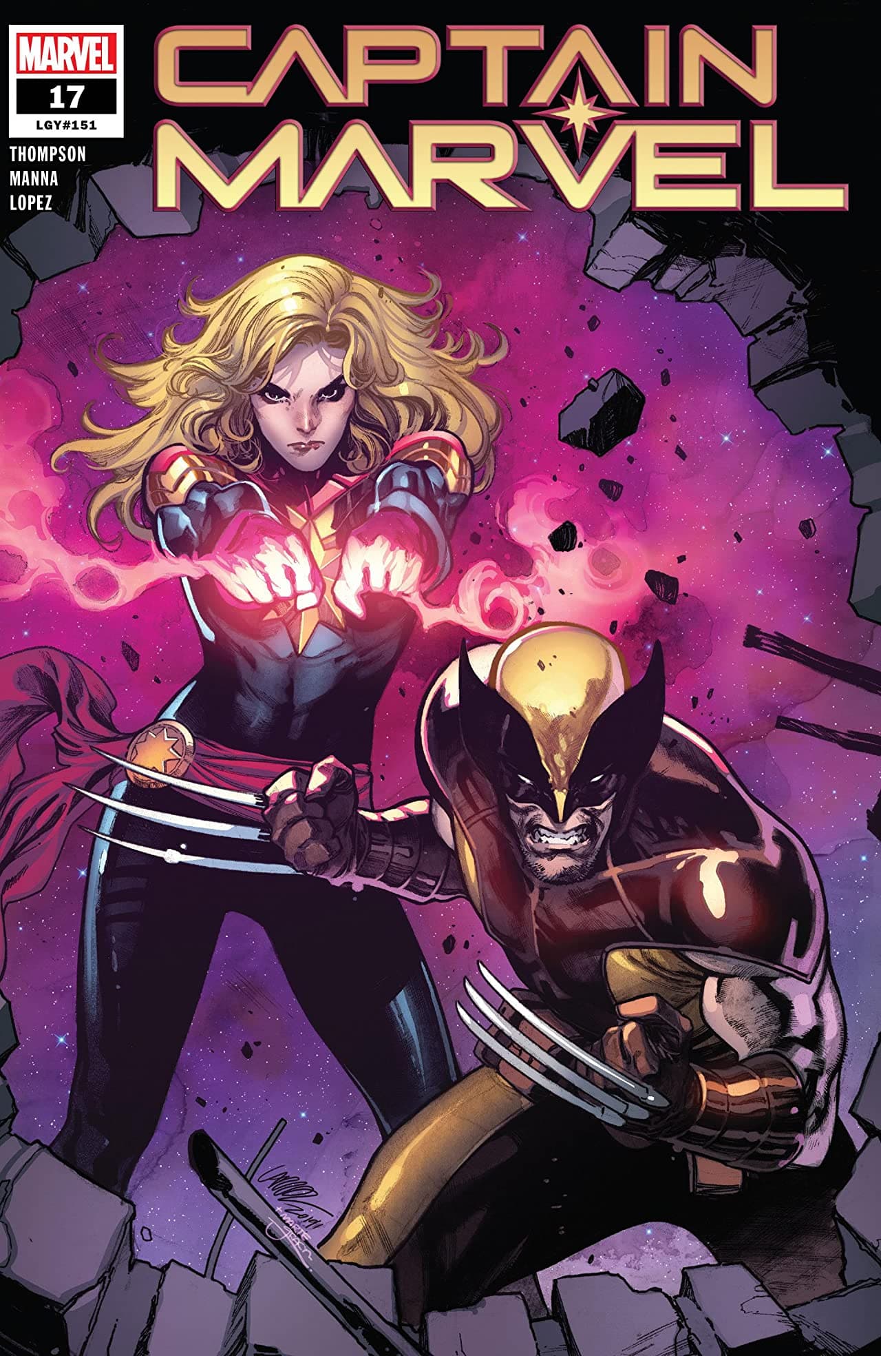 Captain Marvel #17 cover