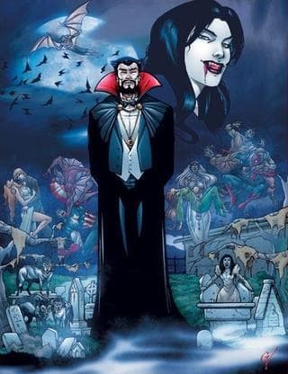 Vampires character portrait